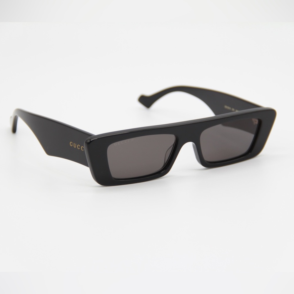 NEW GUCCI GG1331S 002 BLACK UNISEX RECTANGULAR SUNGLASSES GUCCI - Picture 6 of 14